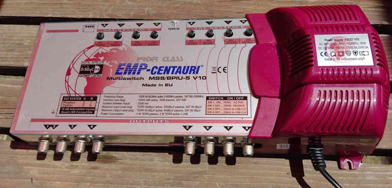 EMP CENTAURI Multiswitch ms9-8piu-5 v10. SLEVA 1380Kč - foto 1