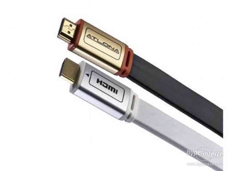 Atlona ATF14032W-5 HDMI plochý kabel, 4,6m, 1.4, bílý - foto 1