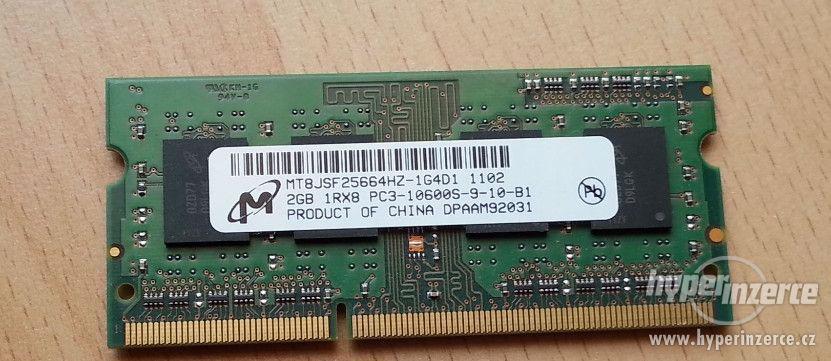 4GB (2x2GB), DDR3 - 1333MHz Plně funkční - foto 1