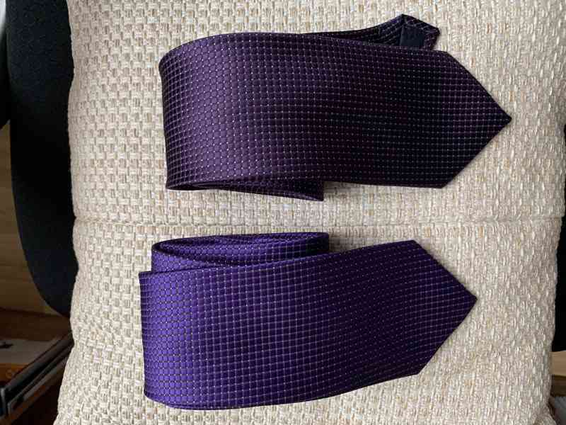 Kravata, fialová barva - foto 3