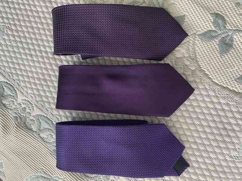 Kravata, fialová barva - foto 1