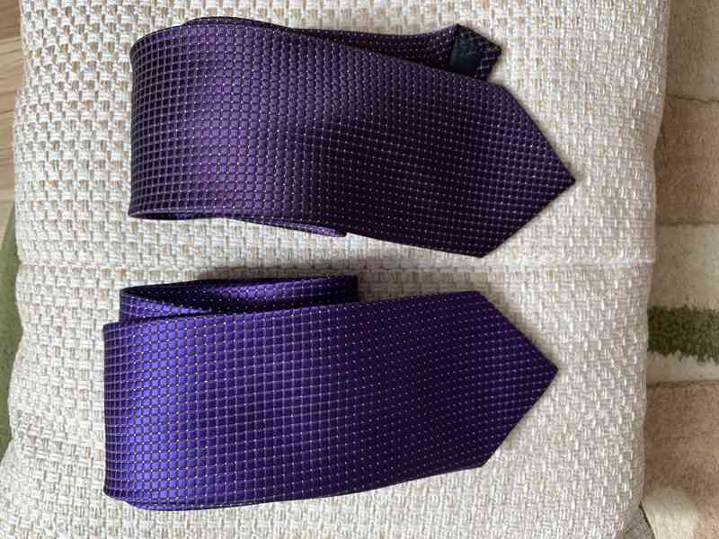 Kravata, fialová barva - foto 2