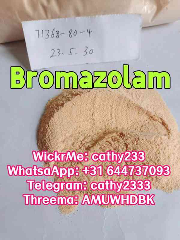 Nitra bromazolam nitrazolam fluctizolam etizolam 71368-80-4 - foto 3