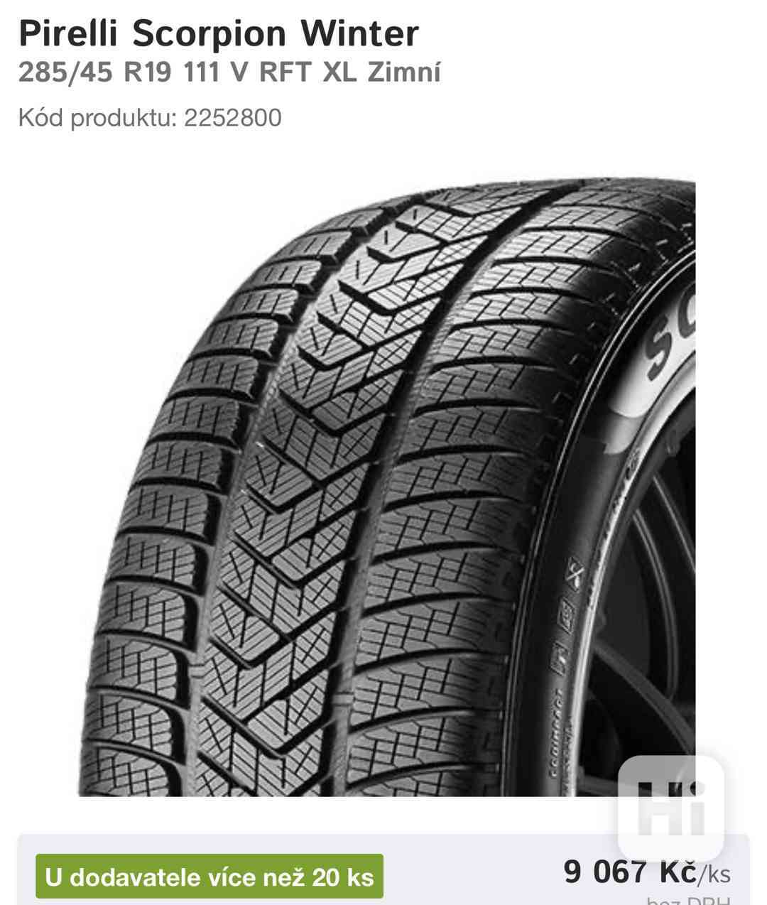 sada zimních pneu run flat bmw originál 19” - dvourozměrná - foto 1