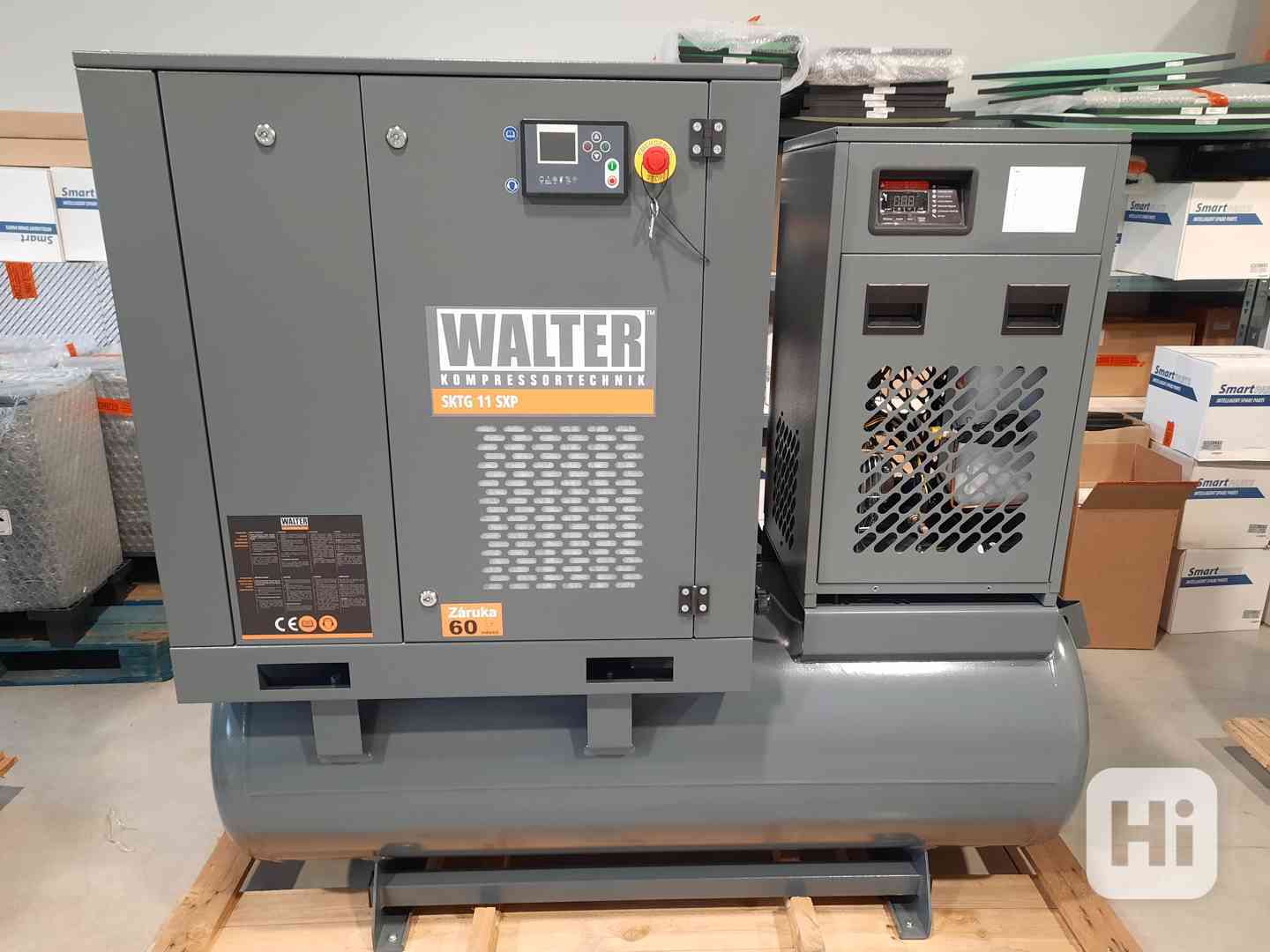 Šroubový kompresor WALTER SKTG 11 SXP COMBO - ZÁRUKA 5 LET - foto 1