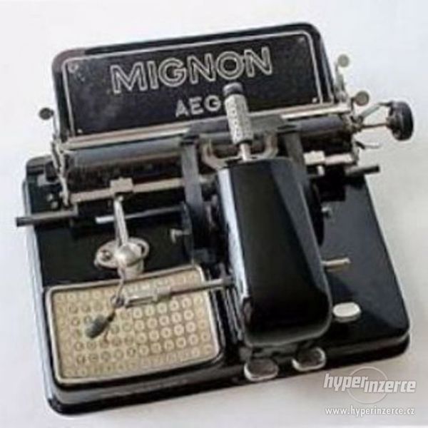 Historický psací stroj Mignon AEG Model 4 r.v.1924 - foto 1