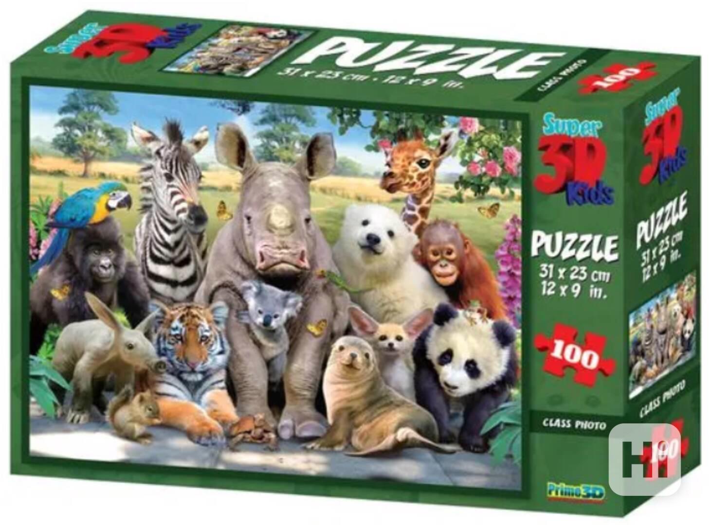 SUPER 3D PUZZLE KIDS – EXOTIC WILDLIFE 100 dílků - foto 1