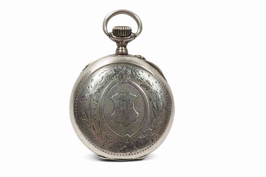 Stříbrné kapesní hodinky za 1449,- ag střibro  - foto 2