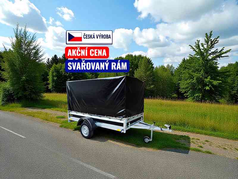 Přívěsný vozík, 2,65m x 1,30m x 1,45m, DPH - foto 1