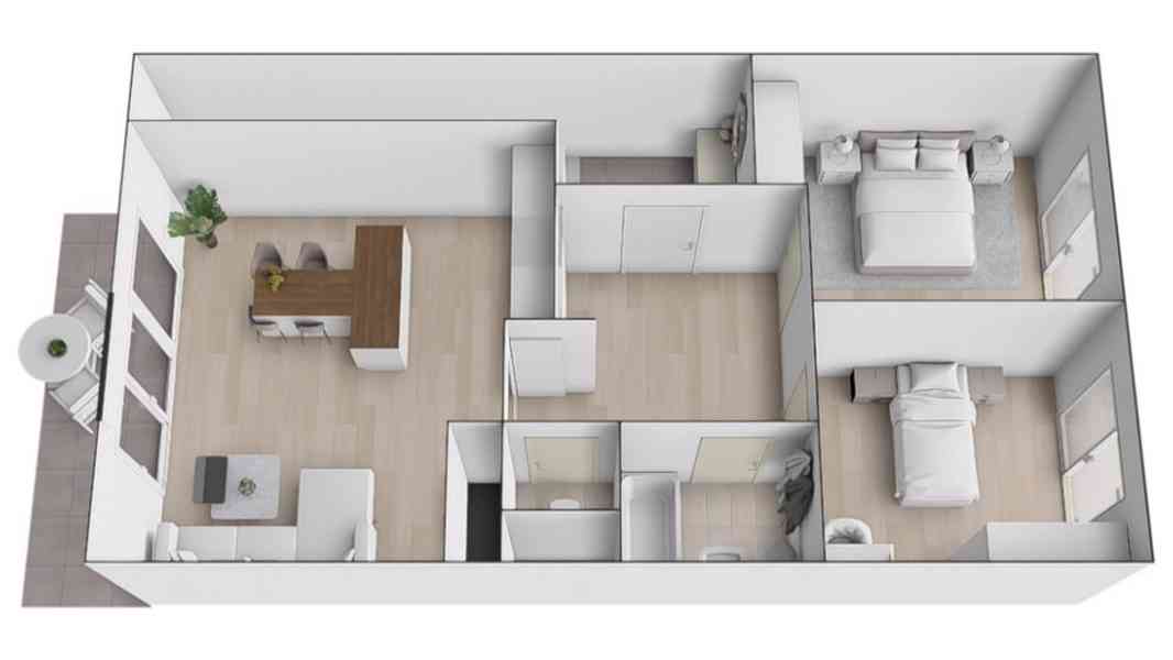 PRODEJ BYTU 3+KK S TERASOU, SKLEPEM A ZAHRADOU, OBEC ČESKÁ - foto 14