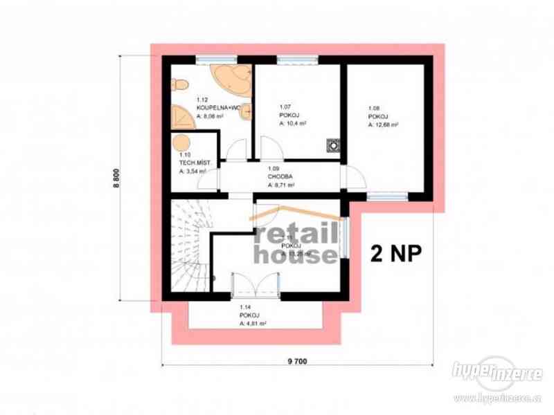 Rodinný dům Panda Flat Plus, 5+kk+G, 134 m2 - foto 8