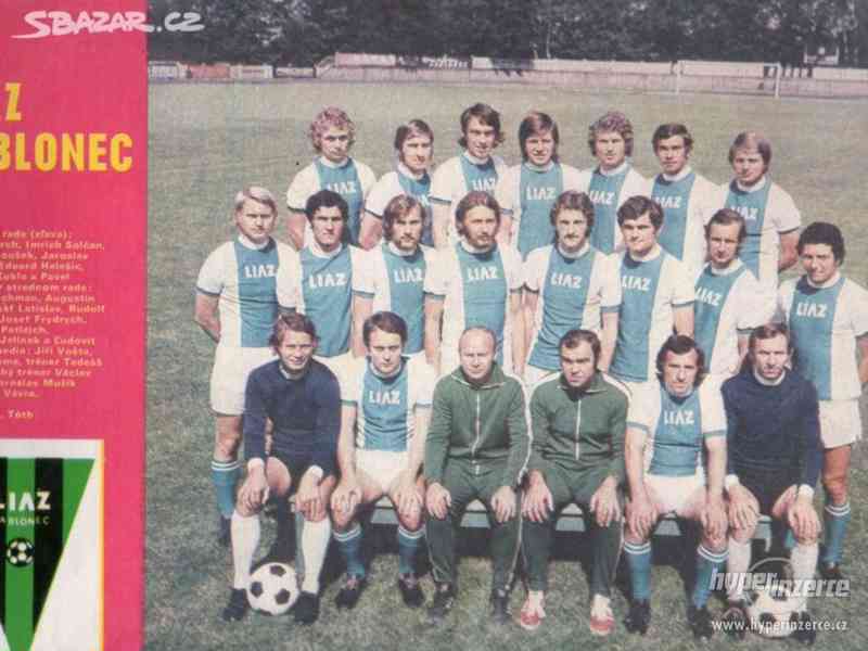 Liaz Jablonec - 1974 - fotbal - foto 1