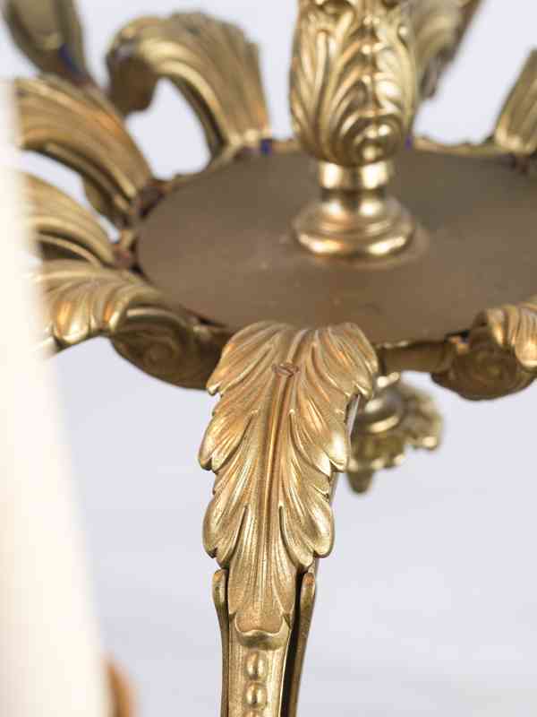 Velký bronzový lustr na 10 žárovek - foto 5