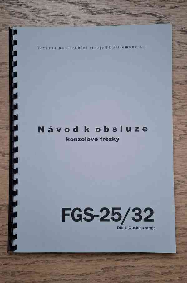 Návod frézky FGS-25/32 - foto 1