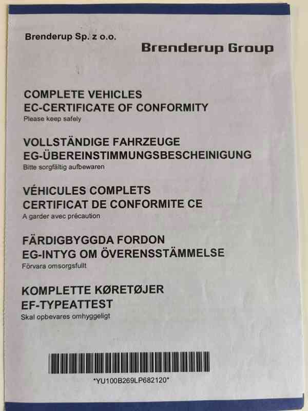 Přívěsný vozík Brenderup MT 3651 3500kg 365x180 - foto 5