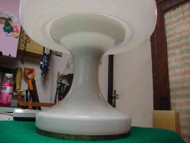Retro lampa lampička 330704 Štěpán Tabery sklo Brusel super - foto 6