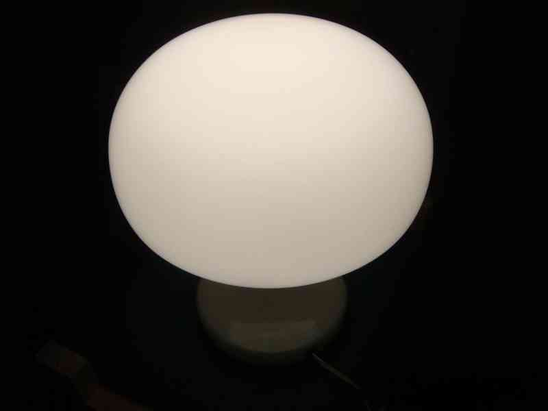 Retro lampa lampička 330704 Štěpán Tabery sklo Brusel super - foto 19