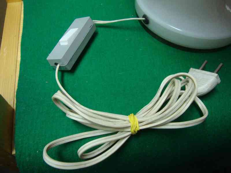 Retro lampa lampička 330704 Štěpán Tabery sklo Brusel super - foto 7