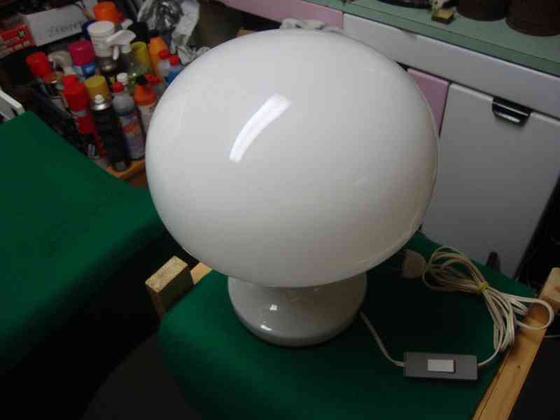 Retro lampa lampička 330704 Štěpán Tabery sklo Brusel super - foto 2