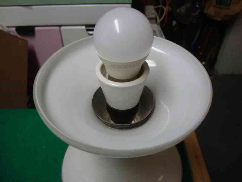 Retro lampa lampička 330704 Štěpán Tabery sklo Brusel super - foto 11