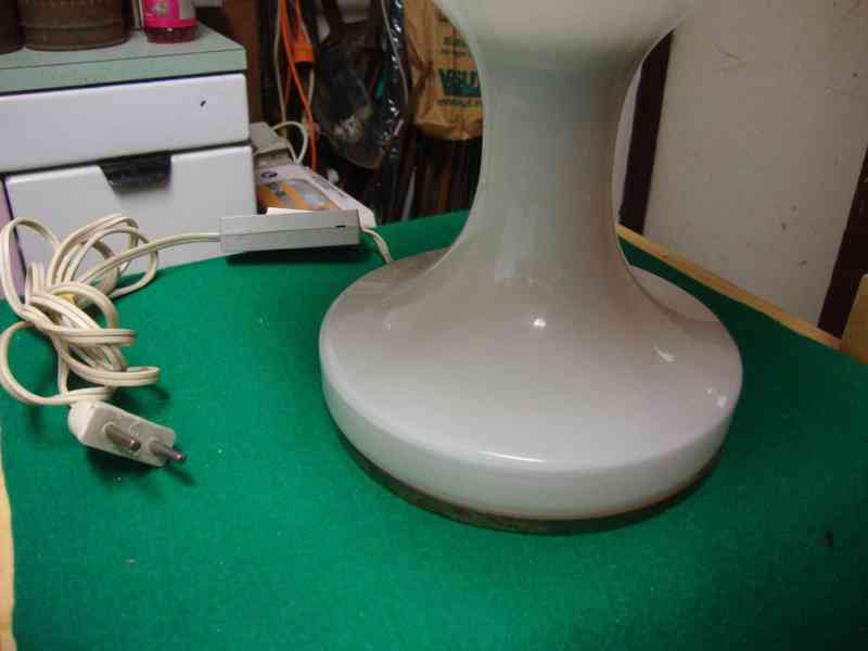 Retro lampa lampička 330704 Štěpán Tabery sklo Brusel super - foto 5