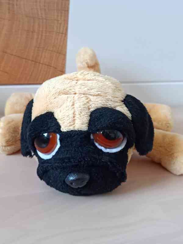 🌿 Plyšák pejsek mops vykulínek 🌿 - foto 9