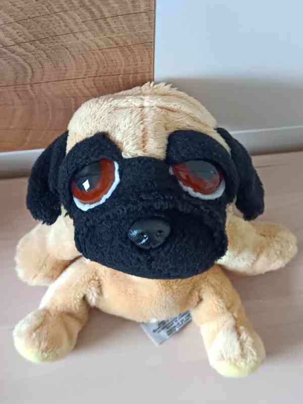 🌿 Plyšák pejsek mops vykulínek 🌿 - foto 2