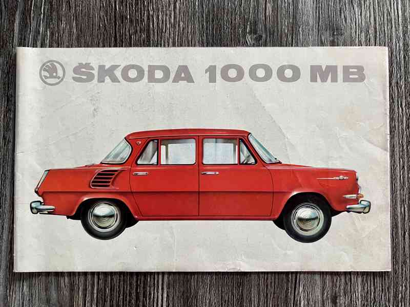Originální prospekt Škoda 1000MB " žábrovka " - Motokov