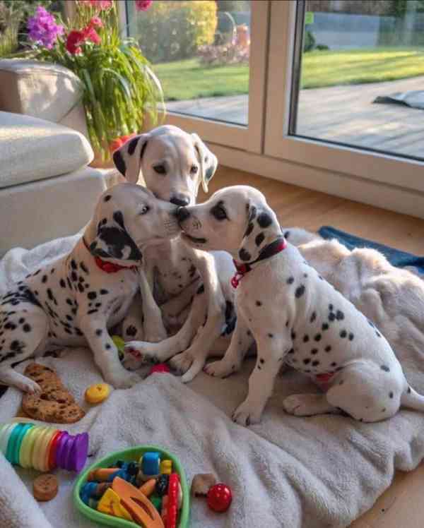 9 krásných štěňat dalmatina! - foto 1