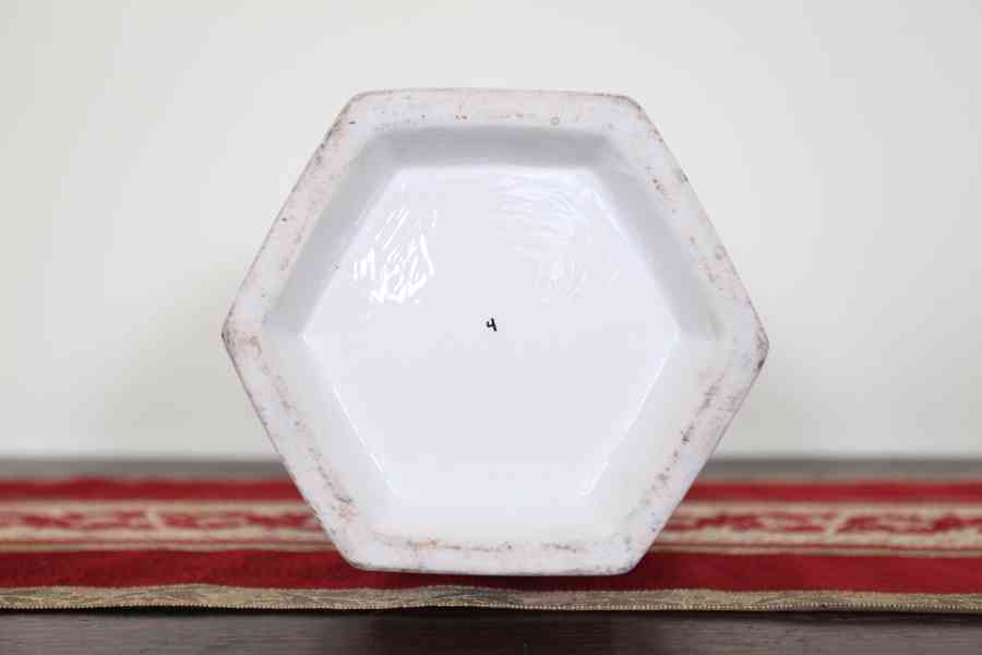 Ručně malovaná čínská váza hexagon - foto 6