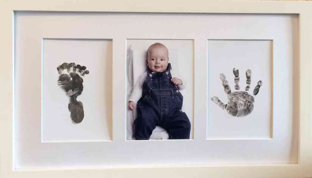 Dětské foto rámečky na otisk rukou a nohou - foto 1