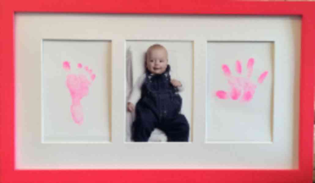 Dětské foto rámečky na otisk rukou a nohou - foto 3