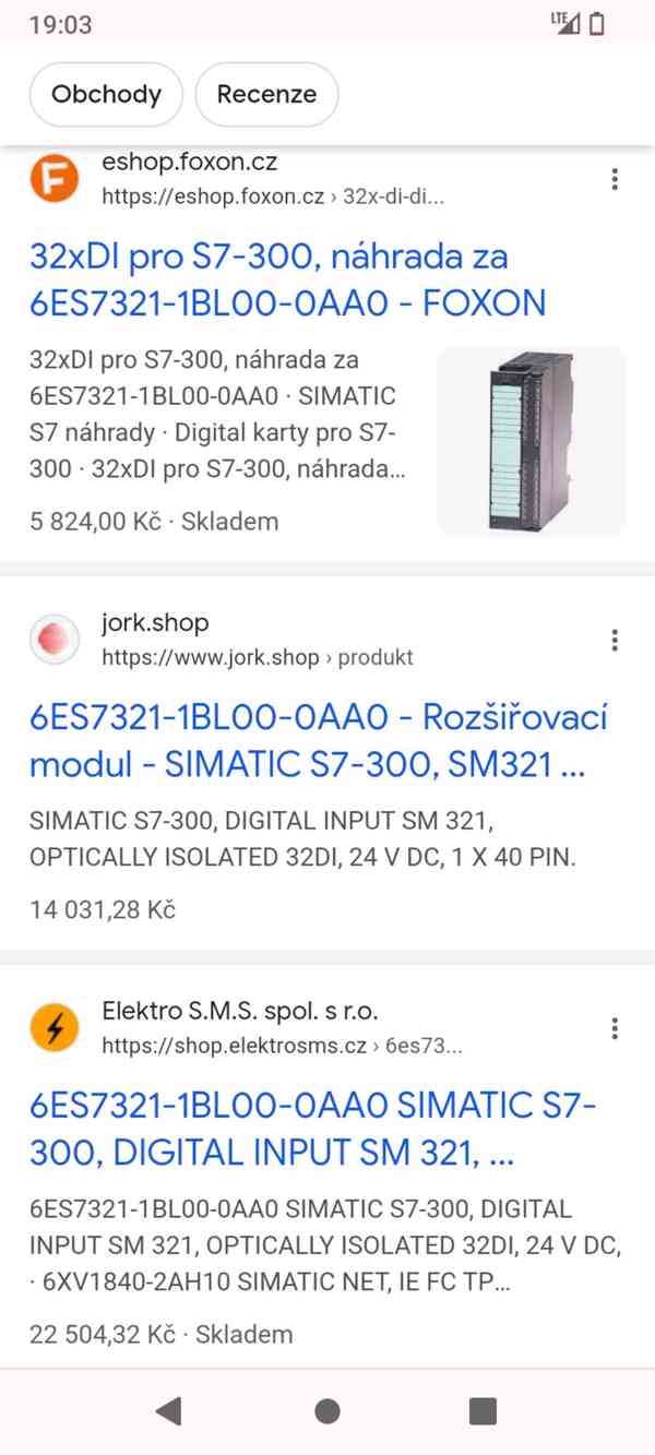 Modul vstupů pro SIMATIC S7 300 Typ 6ES7 321-1BL00-0AA0  - foto 5