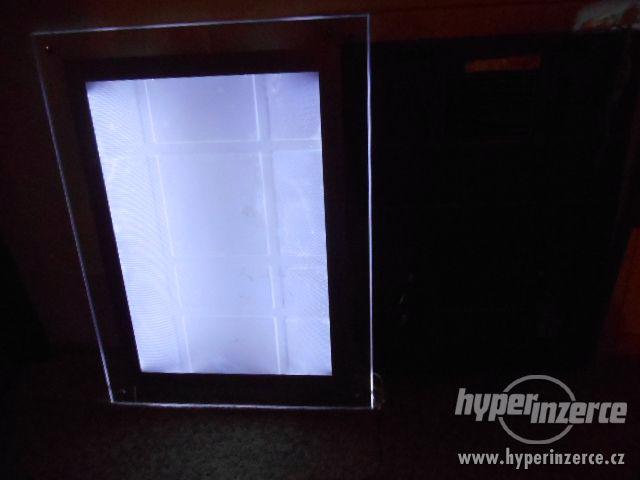 Světelná reklamní LED cedule - tabule 2ks - foto 2