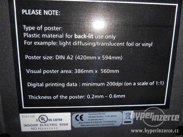 Světelná reklamní LED cedule - tabule 2ks - foto 5