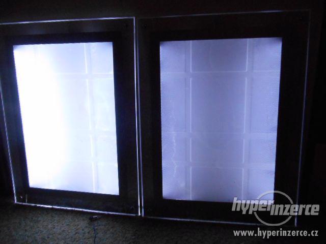 Světelná reklamní LED cedule - tabule 2ks - foto 7