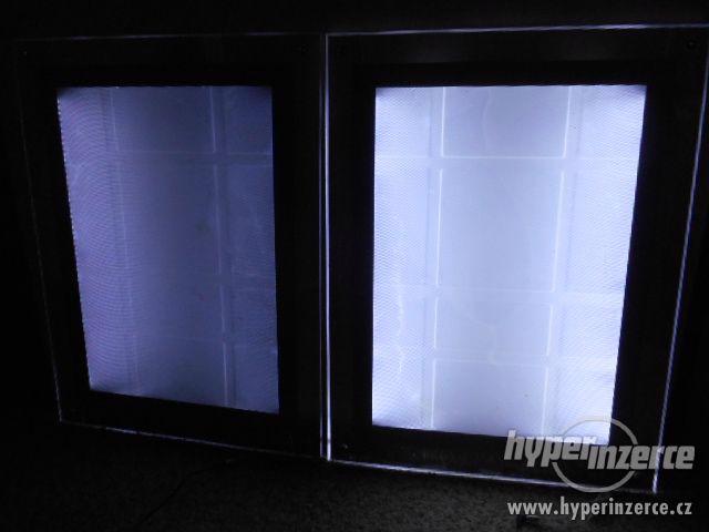 Světelná reklamní LED cedule - tabule 2ks - foto 8