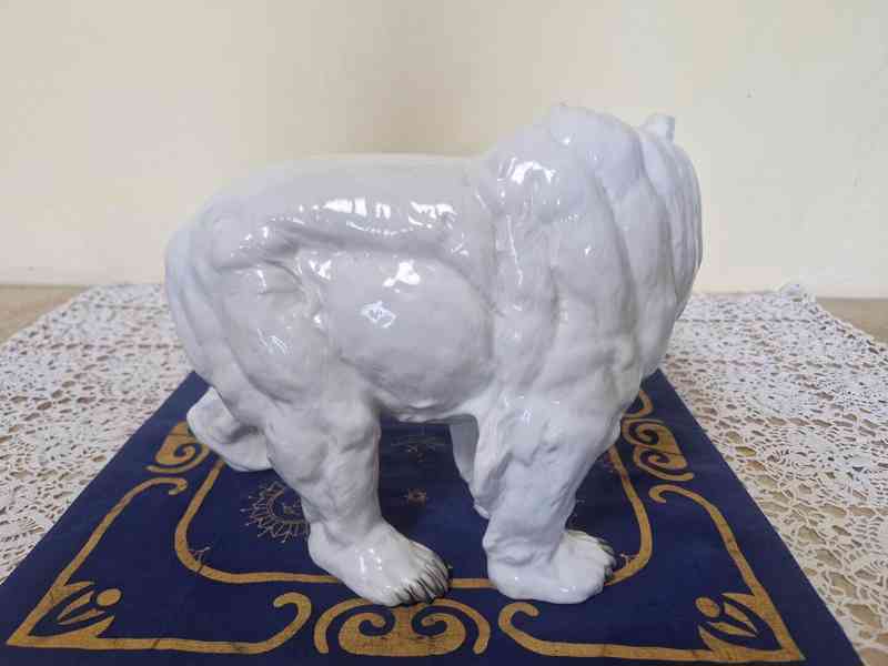 Vzácná masivní soška Medvěd Grizzly Horní Slavkov 1932 - foto 7