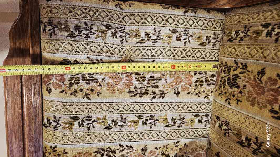 Selská rohová lavice s úložným prostorem + 2 židle - foto 5