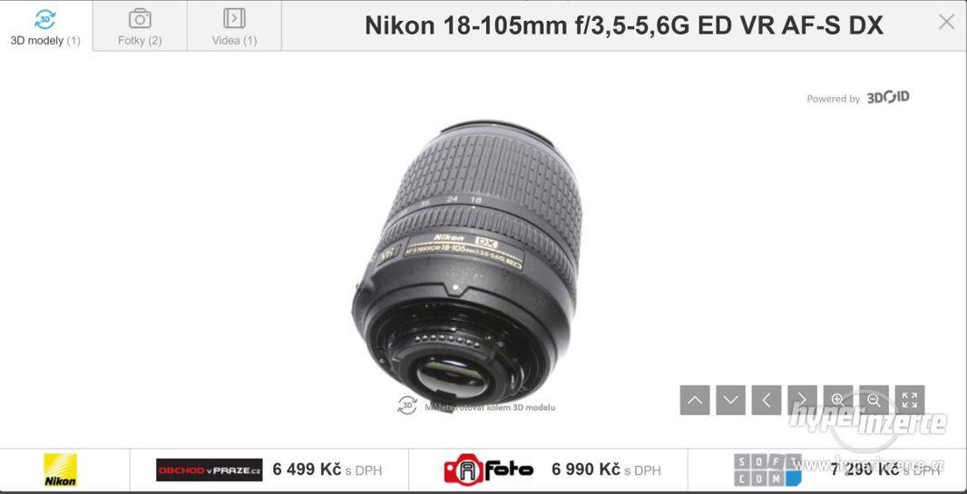 Nikon D3100 objektiv 18-105mm plus dálková samosp. - foto 3