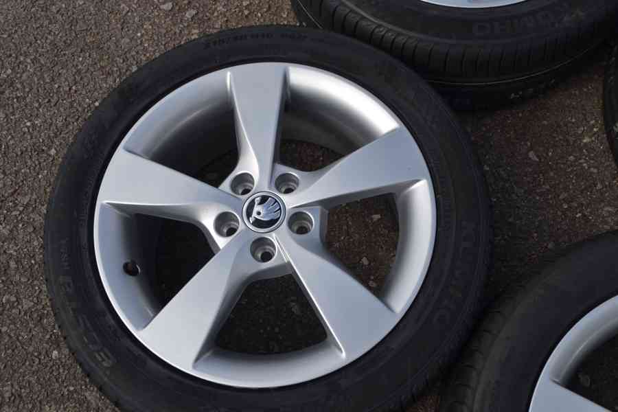 Škoda Fabia III/Rapid- NOVÝ letní Alu komplet 215/45/R16 - foto 9