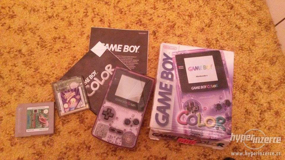 Gameboy color s origo krabičkou a dvema hry - foto 1
