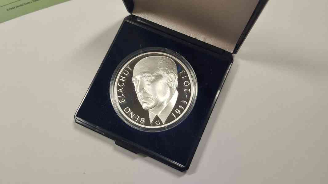 Stříbrná pamětní mince 500Kč 2013 Blachut PROOF - foto 2