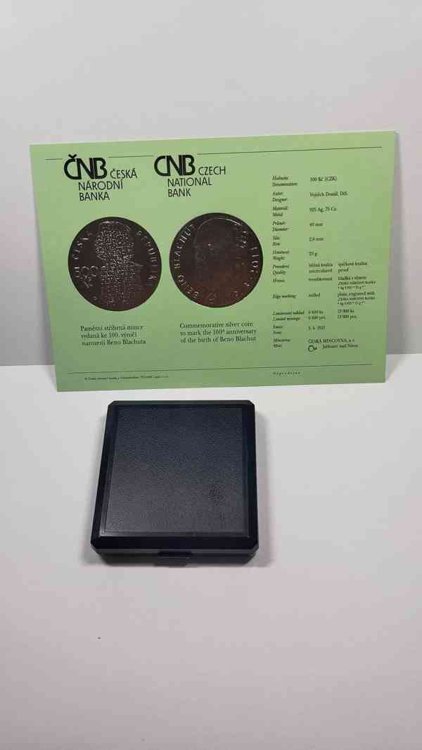 Stříbrná pamětní mince 500Kč 2013 Blachut PROOF - foto 5