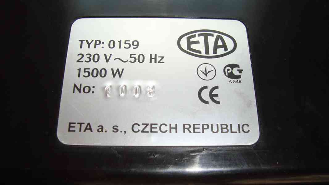 ETA 0159 gril elektrický stolní, 1500W - foto 4