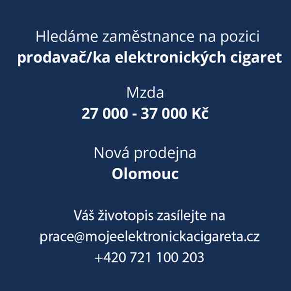 Prodavač/ka v obchodě s elektronickými cigaretami v Olomouci