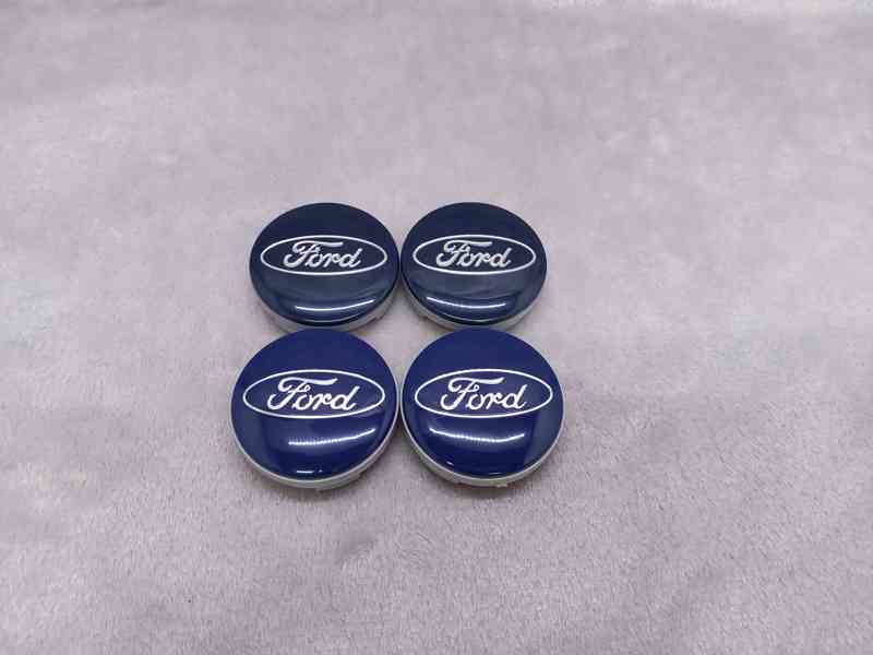 Středové krytky Ford, 54x52mm, modré - foto 5