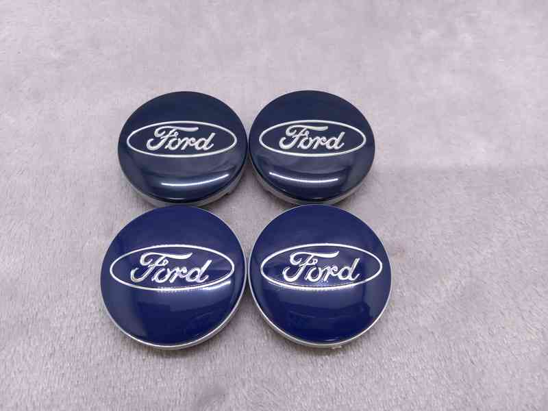 Středové krytky Ford, 54x52mm, modré - foto 4