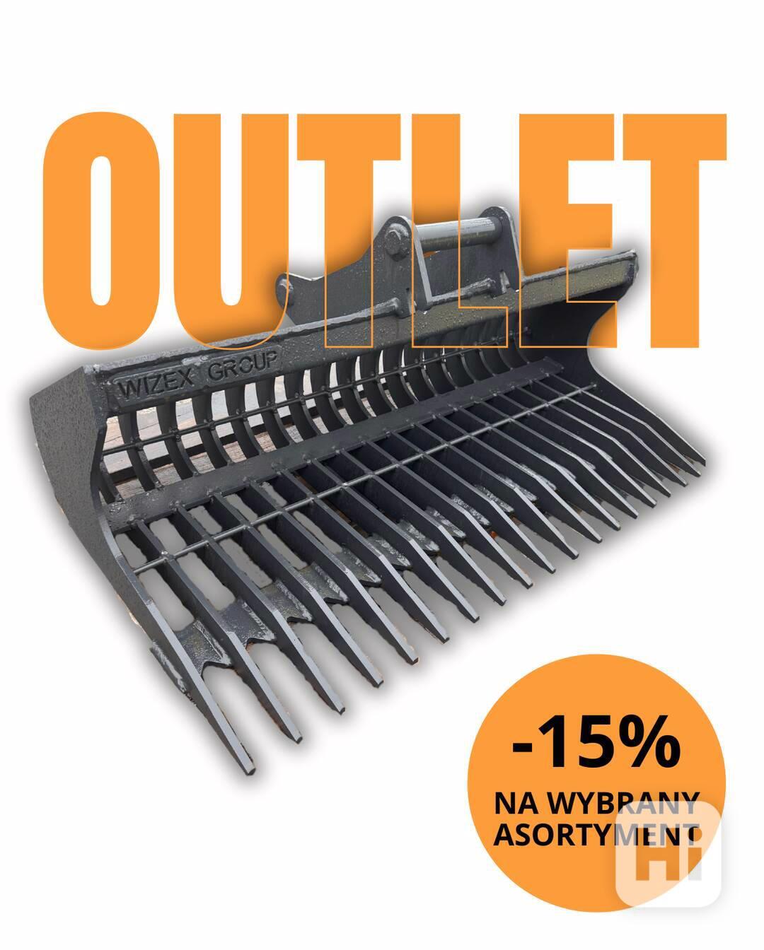 Provozní lžíce, hrábě 120 cm 2,6–3,5 t — S40 — OUTLET - foto 1