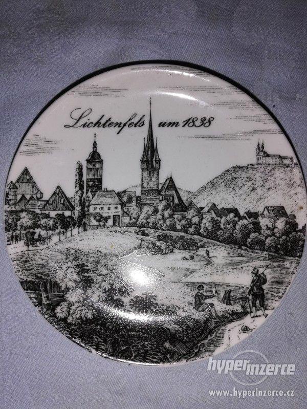 2ks talířků s městem - Lichtenfets Um 1838 - foto 2